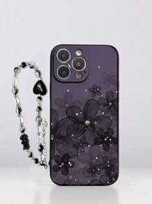 花朵镂空彩色彩绘防震保护手机壳，搭配手工串珠手链，兼容 15 Pro Max、Apple P13、P14、P11、XS、XR、7/8、7/8 Plus、Galaxy A50、A12、A32、A52、A72、A51、A21S、A13、A14、S22 Ultra、S23、A33、A53、S20 FE、Redmi 11 Youth、12 Pro、12/12X、Note 11、9A、9C、Poco X3 NFC、Redmi 10、9、Note 9、12C、Note 11 Pro、Redmi 10C、Note 8。专业版，国际版，不是国内版 - 彩色 - 查看 3