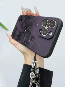 花朵镂空彩色彩绘防震保护手机壳，搭配手工串珠手链，兼容 15 Pro Max、Apple P13、P14、P11、XS、XR、7/8、7/8 Plus、Galaxy A50、A12、A32、A52、A72、A51、A21S、A13、A14、S22 Ultra、S23、A33、A53、S20 FE、Redmi 11 Youth、12 Pro、12/12X、Note 11、9A、9C、Poco X3 NFC、Redmi 10、9、Note 9、12C、Note 11 Pro、Redmi 10C、Note 8。专业版，国际版，不是国内版 - 彩色 - 查看 7