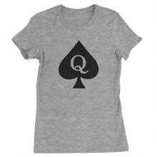 Queen Of Spades QOS Hotwife  Womens T-Shirt - 黃色 - 查看 2
