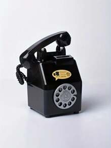 Duża pojemność retro telefon w kształcie skarbonki, dekoracja, kreatywna staromodna skarbonka, plastik, prezent na festiwal lub urodziny