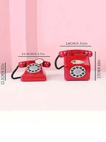 Duża pojemność retro telefon w kształcie skarbonki, dekoracja, kreatywna staromodna skarbonka, plastik, prezent na festiwal lub urodziny