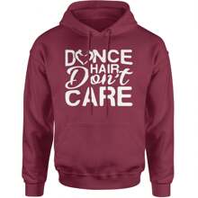 Dance Hair Don't Care Adult Hoodie Sweatshirt - màu đen - Xem 6