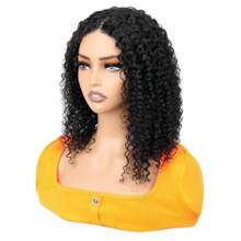 Wear And Go Glueless Bob Wig Human Hair Pre Plucked Pre Cut 4x4 Deep Curly Lace Front Wigs Human Hair For Women No Glue Upgraded Glueless Short Curly Bob Human Hair Wig 180% Density