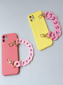 30/45/65cm Fashion Solid Color Acrylic Resin Chain Phone Strap Detachable Acrylic Accessory For Women Bag Decor