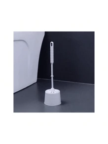 Bộ 1 chổi vệ sinh bồn cầu và giá đỡ, đầu chổi lông silicon, cán dài có lông cán chắc chắn dùng để vệ sinh phòng tắm, trang trí phòng tắm, trang trí mùa thu - Nhiều màu - Xem 5