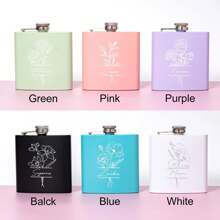 个性化女士酒壶，定制女士酒壶，女士镌刻酒壶礼物，新娘派对礼物，伴娘礼物，多功能，可调节，可重复使用，装饰性，易于清洁，可爱，舒适，时尚，柔软，迷人，高品质，现代，色彩鲜艳，定制，个性化，独特，适合男士，女士，女朋友，爸爸，男朋友，家人，妈妈，朋友，儿子，女儿，厨房，餐厅，浴室，客厅，卧室，学校，办公室，茶室，家居，花园 - 彩色 - 查看 7