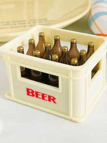 1个，卡通啤酒开瓶器创意磁性冰箱贴3D立体酒盒开瓶器开盖开葡萄酒开瓶器最佳礼物 - 彩色 - 查看 7