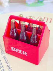 1个，卡通啤酒开瓶器创意磁性冰箱贴3D立体酒盒开瓶器开盖开葡萄酒开瓶器最佳礼物 - 彩色 - 查看 6