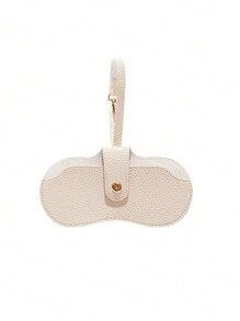 XIANG YU 1 件装皮革太阳镜收纳袋太阳镜盒近视皮革眼镜袋便携式挂袋旅行眼镜夹粉色 - 眼鏡收納夾 - 查看 10