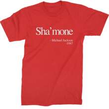 Sha'mone Quote King Of Pop Mens T-Shirt
