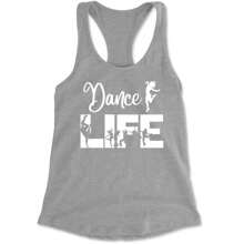 Dance Life Silhouette Dancers Racerback Tank Top For Women