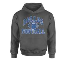 Dallas Distressed Football Youth-Sized Hoodie - Tie-dye pacific - View 3