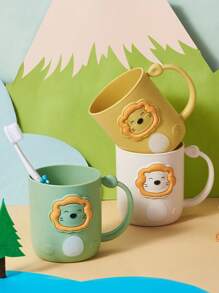 1 Máy Tính Đánh Răng Nước Súc Miệng Cốc Bàn Chải Đánh Răng Cốc Dễ Thương Giặt Cốc Trẻ Sơ Sinh Và Trẻ Em Làm Đặc Cốc Nước - Nhiều màu - Xem 9