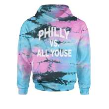 Philly Vs. All Youse Philly Thing Youth-Sized Hoodie - Tie-dye pacific - View 10