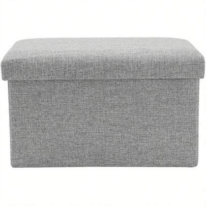 Ottoman Storage Box Folding Storage Ottoman Seat Chest Footstool Ideal For Bedroom Hallway Shoe Bench Coffee Table 40 * 25 * 25CM
