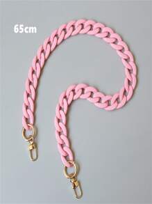 30/45/65cm Fashion Solid Color Acrylic Resin Chain Phone Strap Detachable Acrylic Accessory For Women Bag Decor