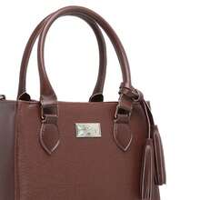 Sophisticated Medium Crossbody And Hand Strap Bag - White - 駝色 - 查看 3