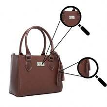 Sophisticated Medium Crossbody And Hand Strap Bag - White - 駝色 - 查看 6