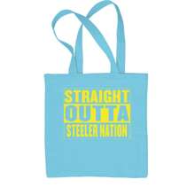 Straight Outta Steeler Nation Football  Shopping Tote Bag