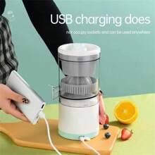 Akane 1 件便携式多功能榨汁机，自动榨汁和分离 - 新鲜橙汁杯，带 USB 充电，适用于厨房 - 彩色 - 查看 6