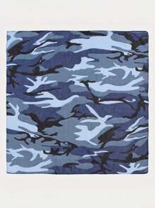 1pc Women Scarves Bohemian Style Vintage Camouflage Print 53cm Bandana Headband, Fashionable Sports Towel And Casual Scarf, Suitable For Outdoor Activities,School Silk Scarves