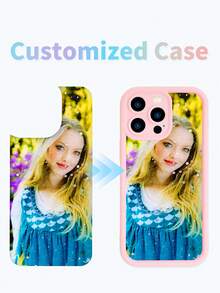 1 Ốp lưng điện thoại bằng nhựa in hình cuộc sống/gia đình/đám cưới/phong cảnh tùy chỉnh, tương thích với Redmi 13C 4G/ Mate 20 Pro/Honor 90/OPPO A16/Galaxy S20 FE/ 14 Pro Max/13 Pro Max, màu hồng - Hồng - Xem 4