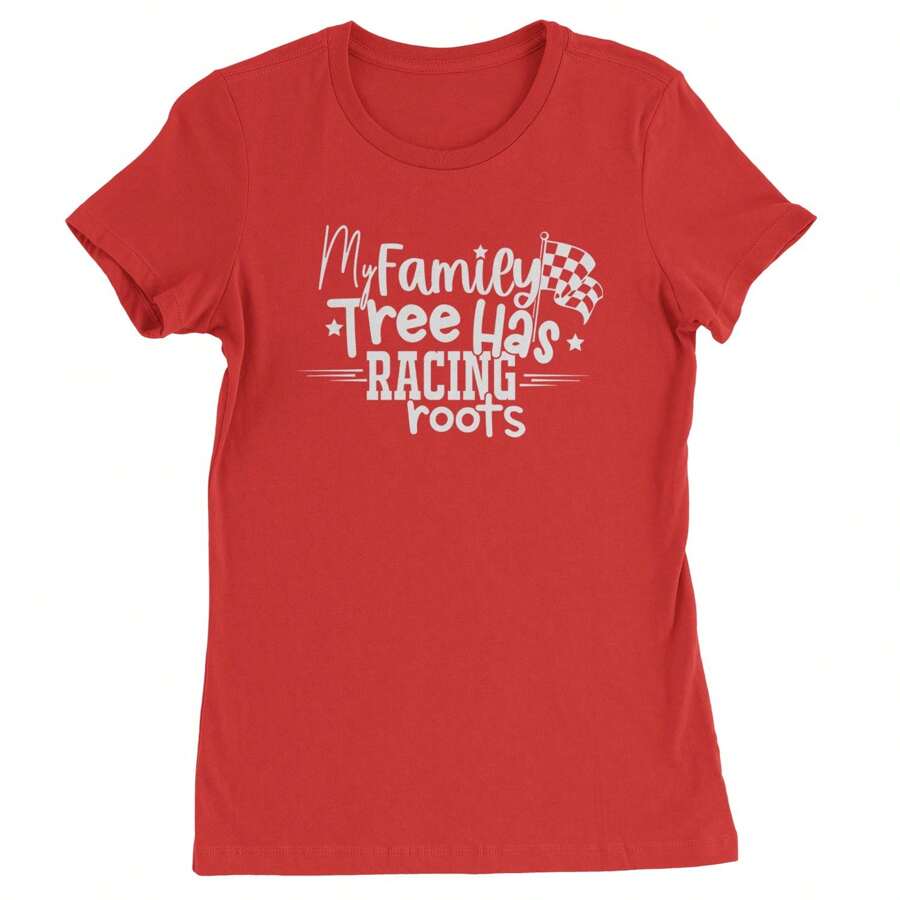 My Family Tree Has Racing Roots Womens T-Shirt - Đỏ - Xem 1