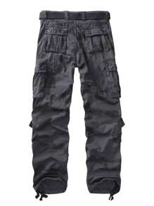 TRGPSG Men's Relaxed Fit Cargo Pants With Pockets, Outdoor Camo Cotton Work Pants For Men(No Belt) - và ngụy trang - Xem 2
