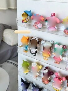 1pc Blind Box Figure Display Stand, Eyeglass Storage Rack, Bedroom Wall Decor Shelf - Multicolor - View 5