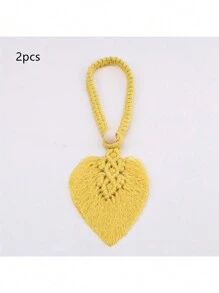 1/2/4 Stücke Boho Blatt Vorhangbinder für Zuhause Dekoration 53 x 10 cm