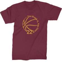 You Break It You Own It 22 Basketball Mens T-Shirt - 森林綠 - 查看 7