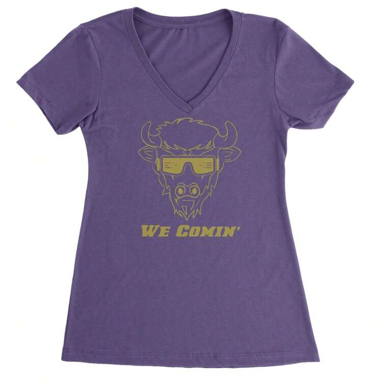 We Coming Trainer Prime Colorado Ladies V-Neck T-Shirt - 紫色 - 查看 4