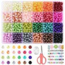 890pcs Bracelet, Necklace, Hair Accessories, Charm DIY Pearl Jewelry Making Kit, Adult Craft Beading Supplies, Birthday Party, Valentine's Day, Christmas Gift