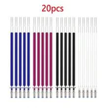 EDCUEBE7 20 cái Bút xóa được Nạp lại , Nhiệt độ cao Chất vải Đánh dấu Bút mực , Đối với Da , Quần áo , Khâu chéo Dấu hiệu Bút ( 4 Màu ) - Nhiều màu - Xem 13