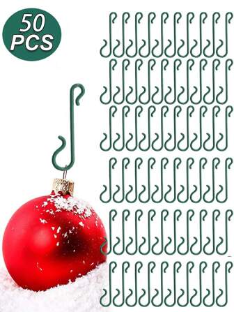 30/50/100/150pcs Christmas Ornaments Christmas Ball S Small Hook Christmas Tree Decoration Accessories Christmas Hook