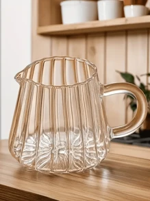 耐用硼硅酸盐玻璃量杯带手柄 - 耐热，微波炉和炉灶厨具 - 容量从 2.83 液体盎司到 17.81 液体盎司