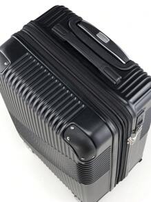 52*31*22cm Carry On Luggage With 360° Wheels 8kg ABS Double Layer Anti-Theft Zipper Carry On Suitcase - 黑色 - 查看 4
