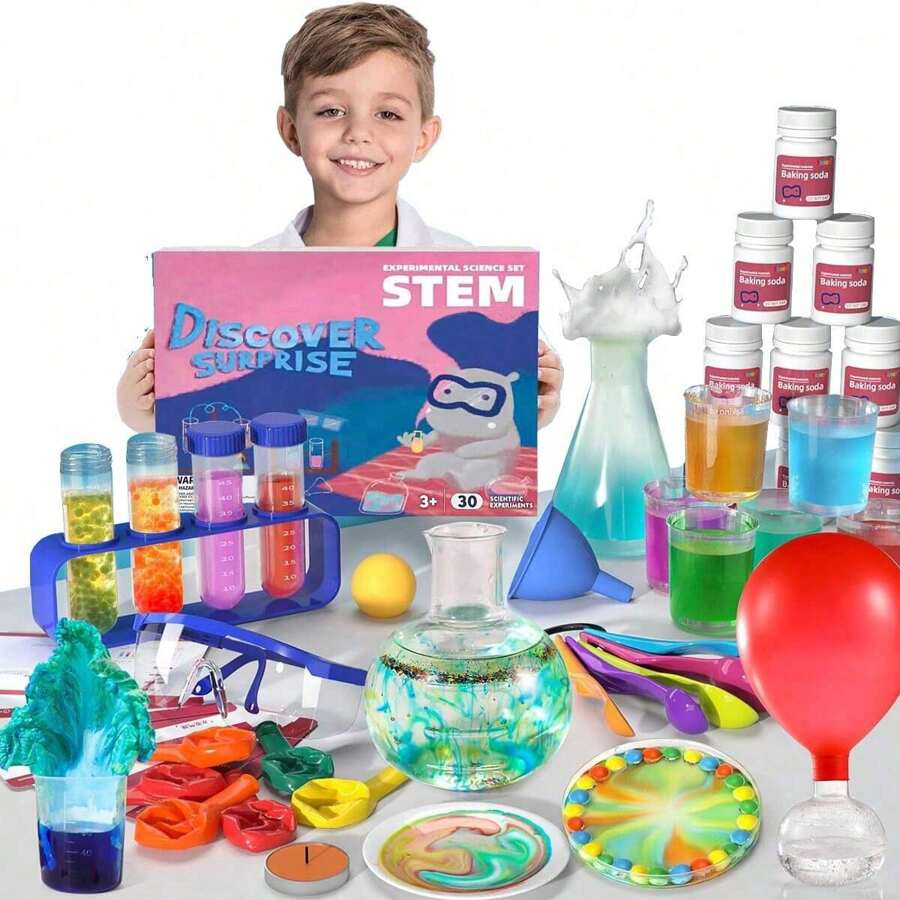 Kit De 50+ Experimentos Científicos Para Niños De 4 A 12 Años, Proyectos STEM Con Volcán, Cristales Y Plantas, Regalo Educativo De Ciencia