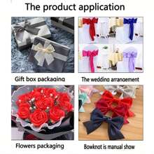 4cm/2cm/1.5cm Width Satin Ribbon, Gift Wrapping, Cake Decoration, Apparel, Bow Tie, - 40# Royal Blue - View 7