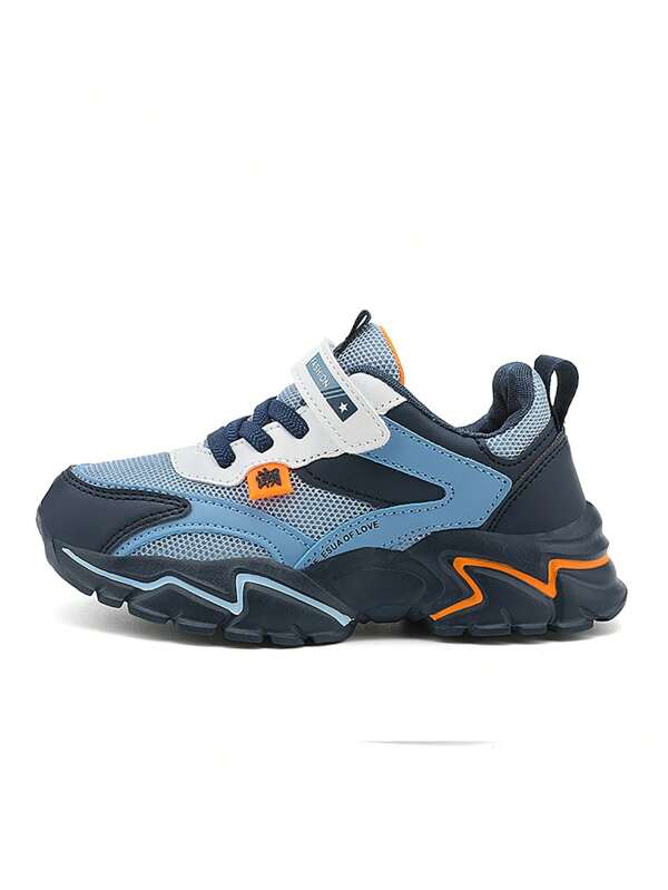 Kids Sneakers, Big Kid Breathable Mesh Running Shoes, Boys Denim Blue, Size 28-40