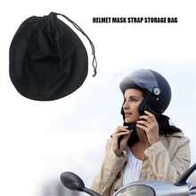 Motorcycle Helmet Bag - Lightweight Nylon Backpack, For Sport Riding & Travel - 黑色 - 查看 6