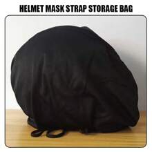 Motorcycle Helmet Bag - Lightweight Nylon Backpack, For Sport Riding & Travel - 黑色 - 查看 5