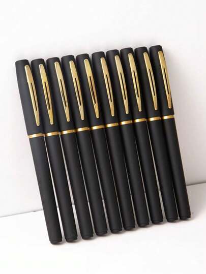 10 支大容量子弹头圆珠笔，商务办公书写，书法练习