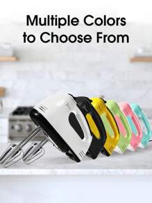 PANCERKA 1 套电动手动搅拌机,7 档手持打蛋器打蛋器,电动搅拌机,家用电器搅拌器,电动食物搅拌机厨房碗辅助搅拌器搅拌 - 美規A型插(110-127V) - 查看 3