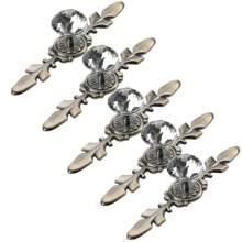 5 Pieces Set Of Elegant Gold Rhinestone Crystal Glass Handles With Tray - Polished Finish, Highly Attractive Multifunctional Kitchen, Bathroom And Office Decorative Glass Handles, Crystal Handles For Drawers And Cabinets - Multicolor - View 18