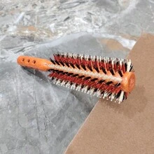 Large Size Hair Brush, Heat Resistant, Professional Salon Use For Inward Curls, Volumizing Hairstyles, Boar Bristle Hair Styler Brush - Red - View 5