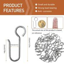Metal Curtain Track Hooks S Shaped Small Curtain Hooks Ceiling Or Wall Curtain Track Hooks And Plastic Gliders Track Rollers For Ceiling Track Drapes-Easy To Install