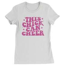 This Chick Can Cheer Womens T-Shirt