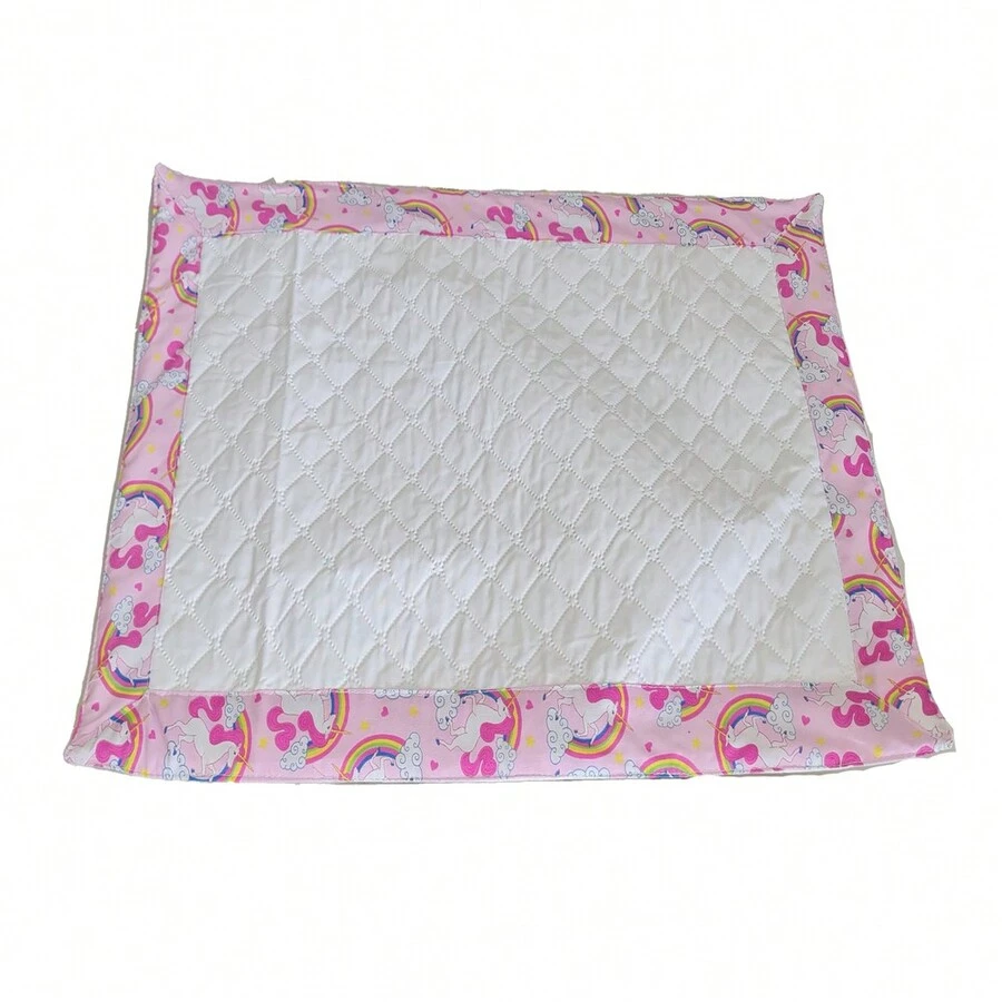 Small White Waterproof Hygienic Mat - 統一粉紅色 - 查看 1