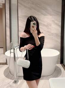 1 chiếc túi xách dạ hội hình ngọc trai giả thanh lịch, túi cầm tay dự tiệc trang trọng, túi cầm tay cô dâu đám cưới lãng mạn, túi xách trang trí váy dạ hội đính đá lấp lánh sang trọng, túi cầm tay dự tiệc cho phụ nữ - trắng - Xem 8